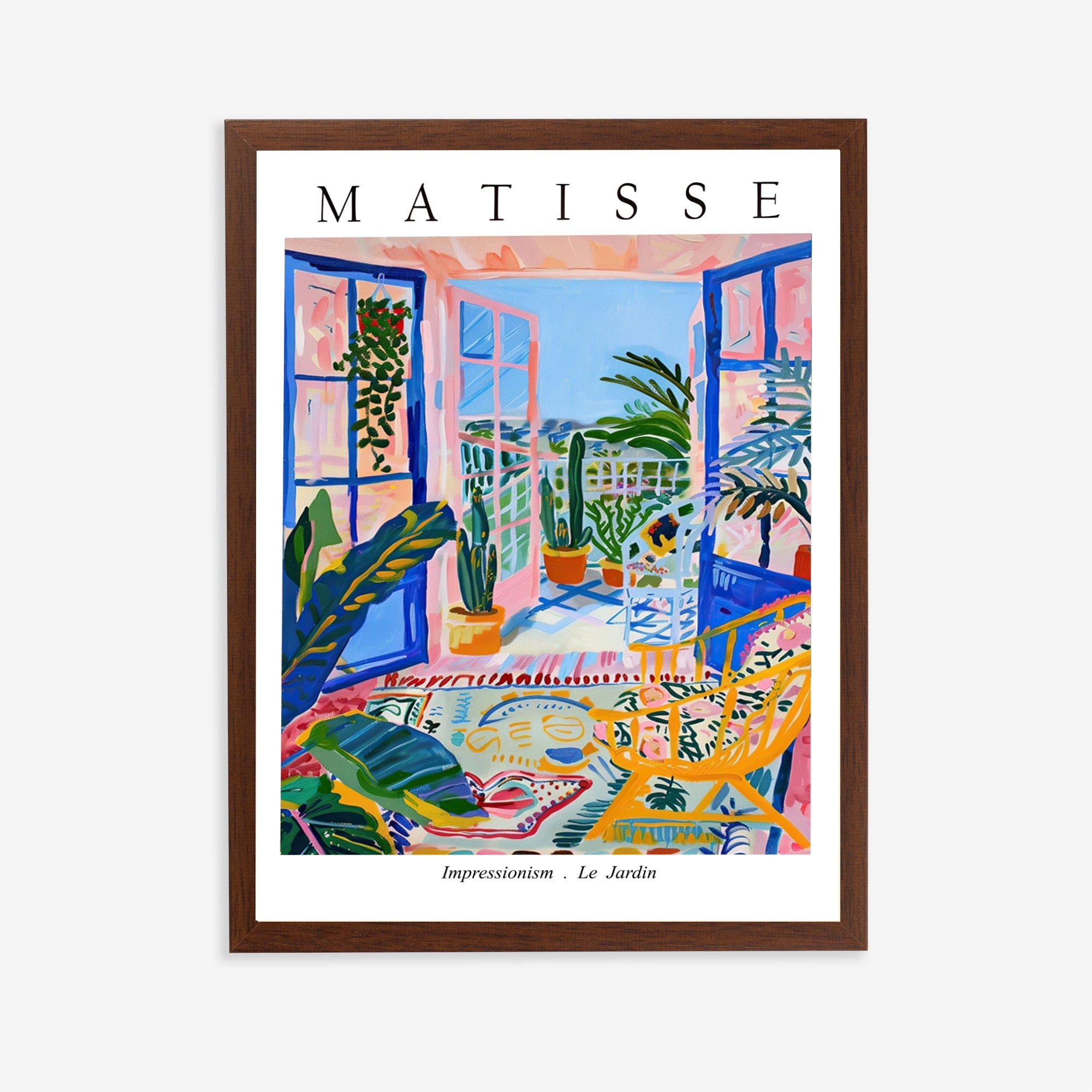 Matisse Le Jardin Exhibition Poster - Colorful Balcony Wall Art