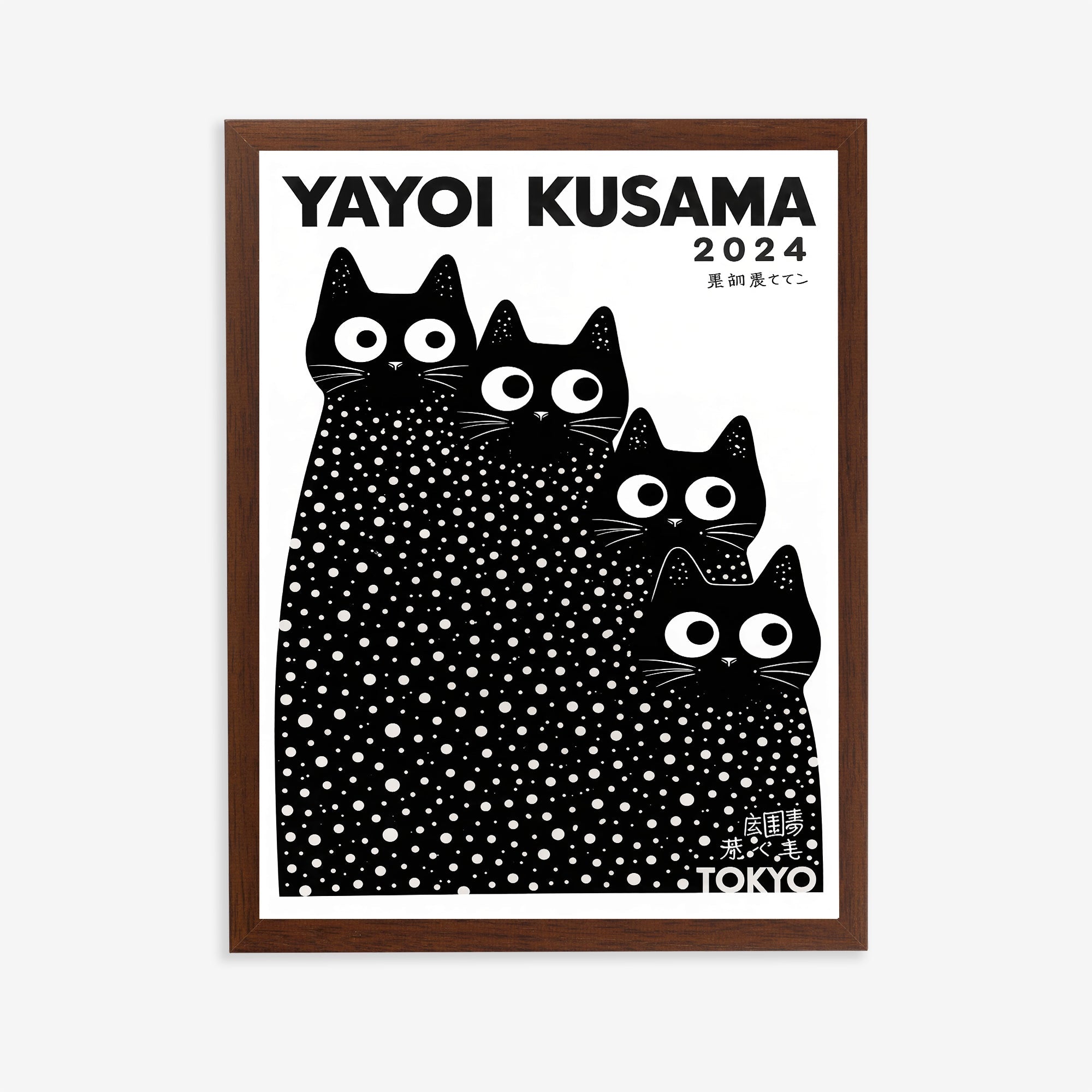 Yayoi Kusama Cats Prints Yayoi Kusama Cats Print