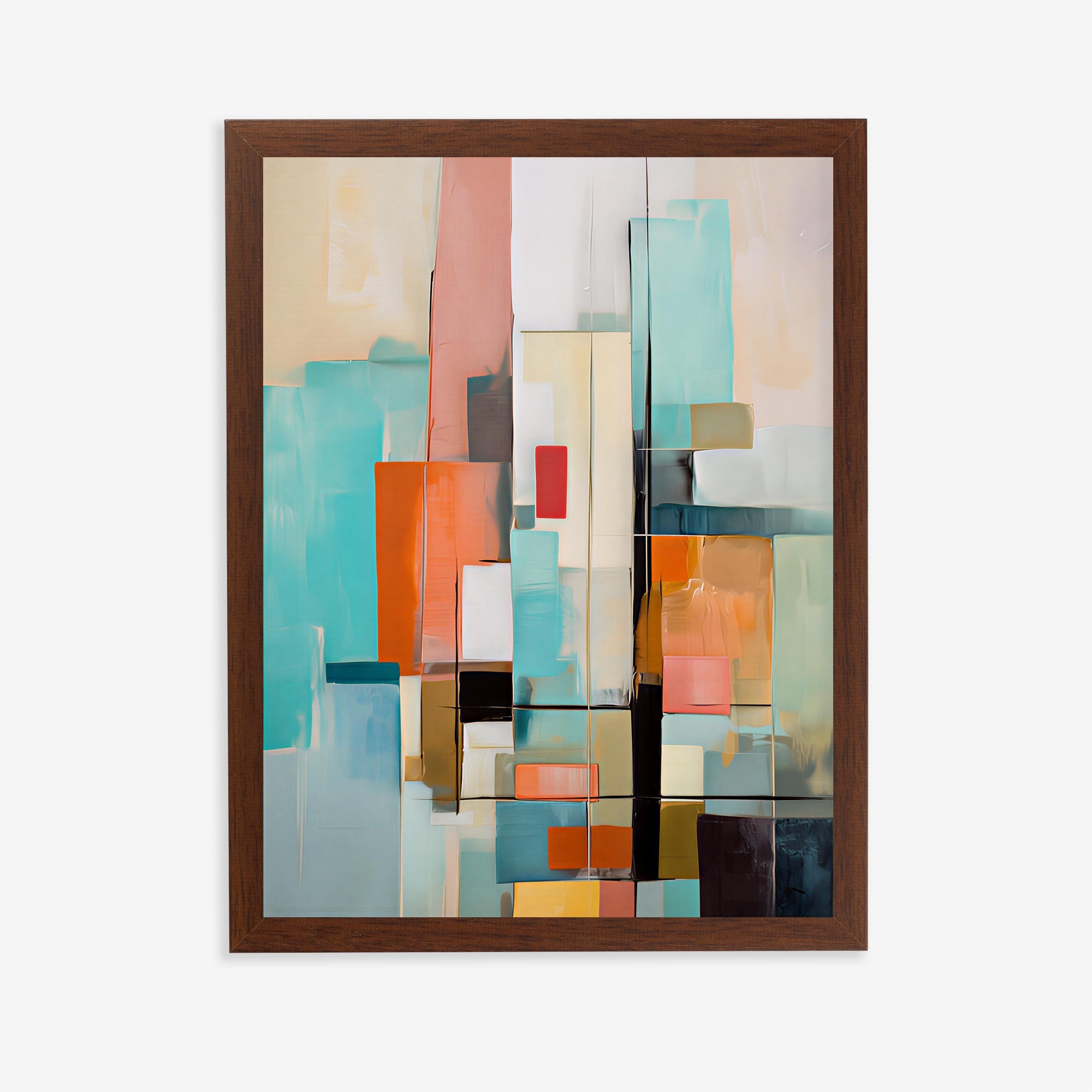 Abstract Geometric Wall Art Print