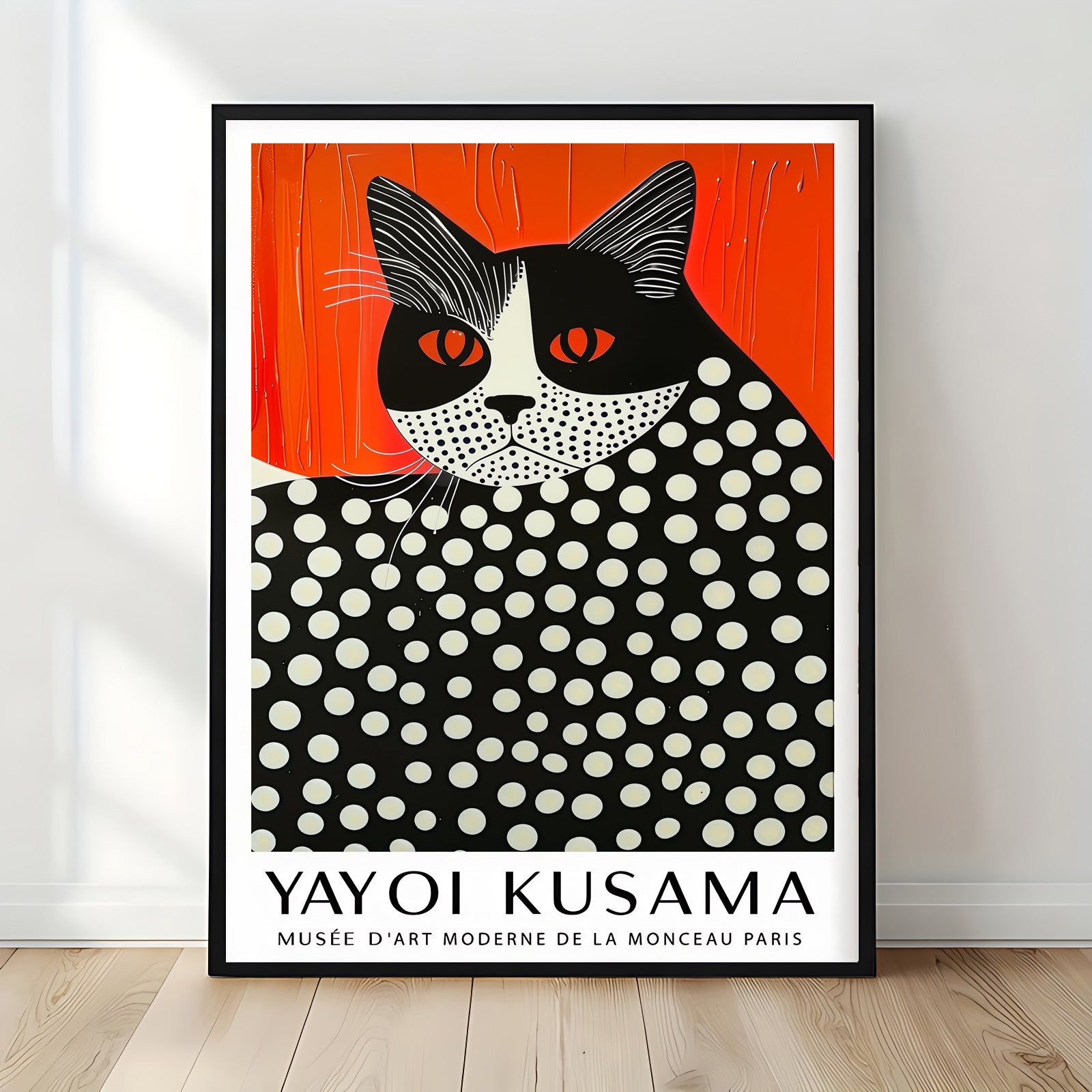 Ploka Dot Cat Print