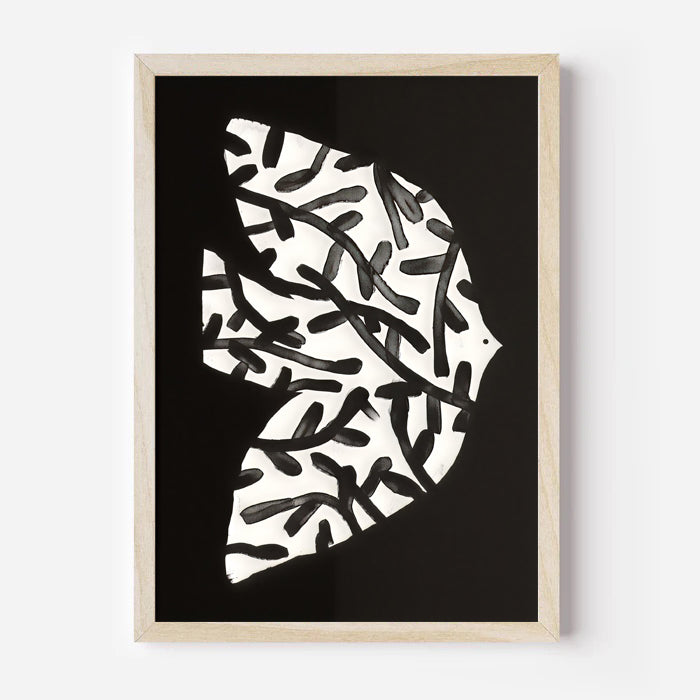 Abstract Black and White Wall Art Print