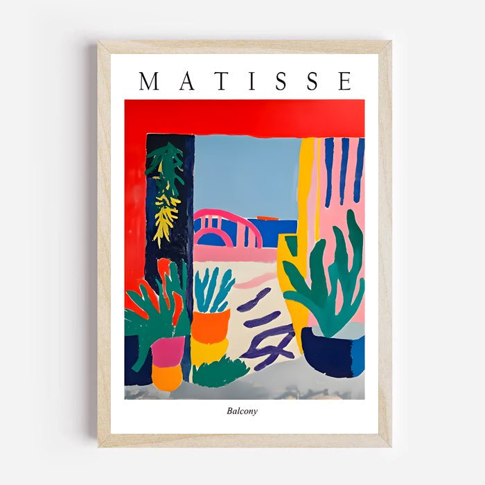 Henri matisse inspired interior plant artwork