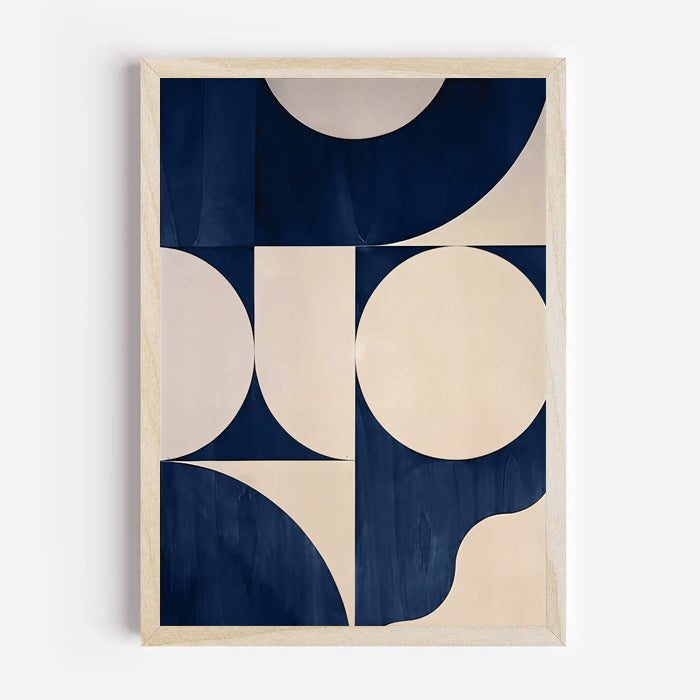 Modern geometric abstract wall art print