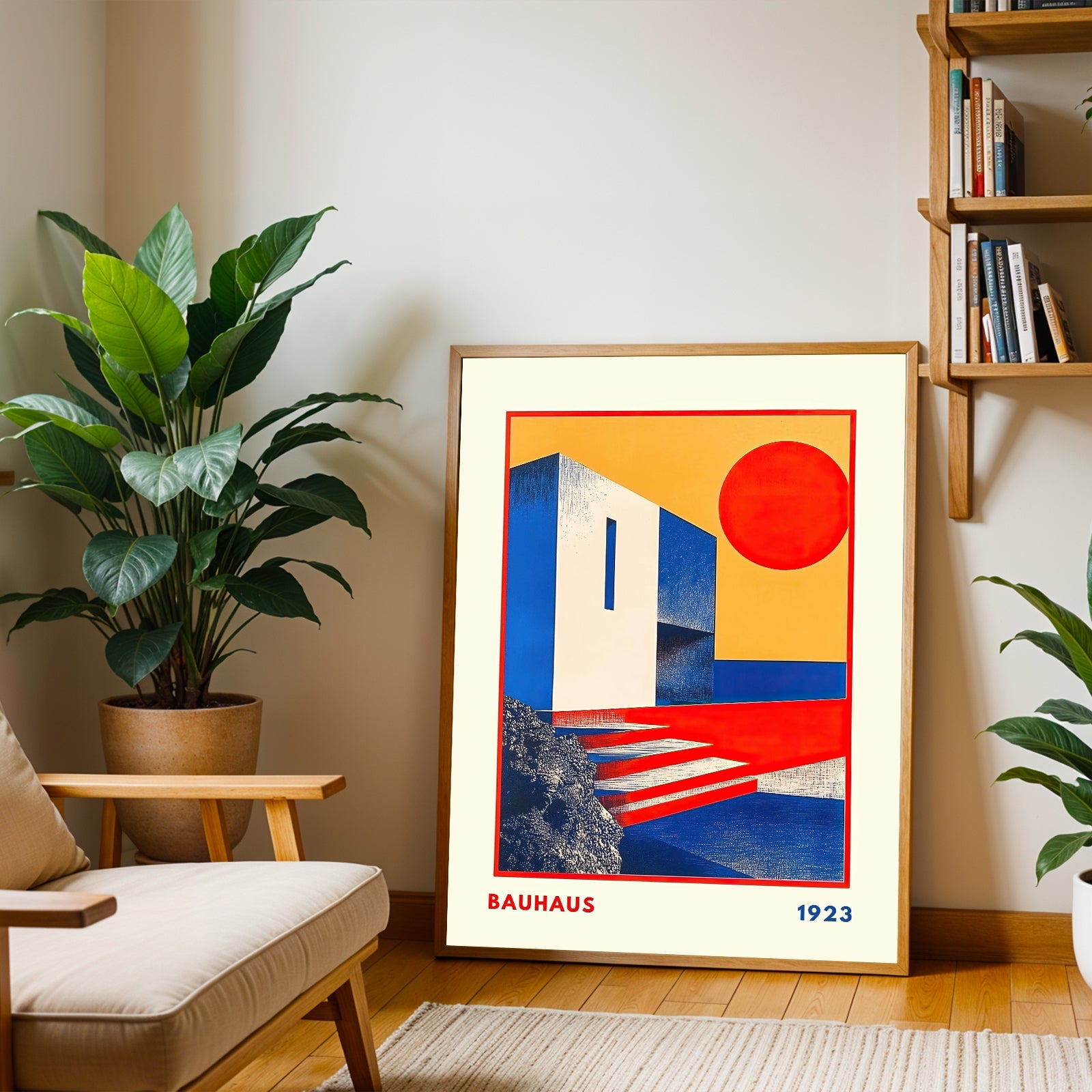 Bauhaus 1923 Geometric Architecture Poster