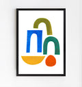 Colorful Minimalist Abstract Wall Art Print