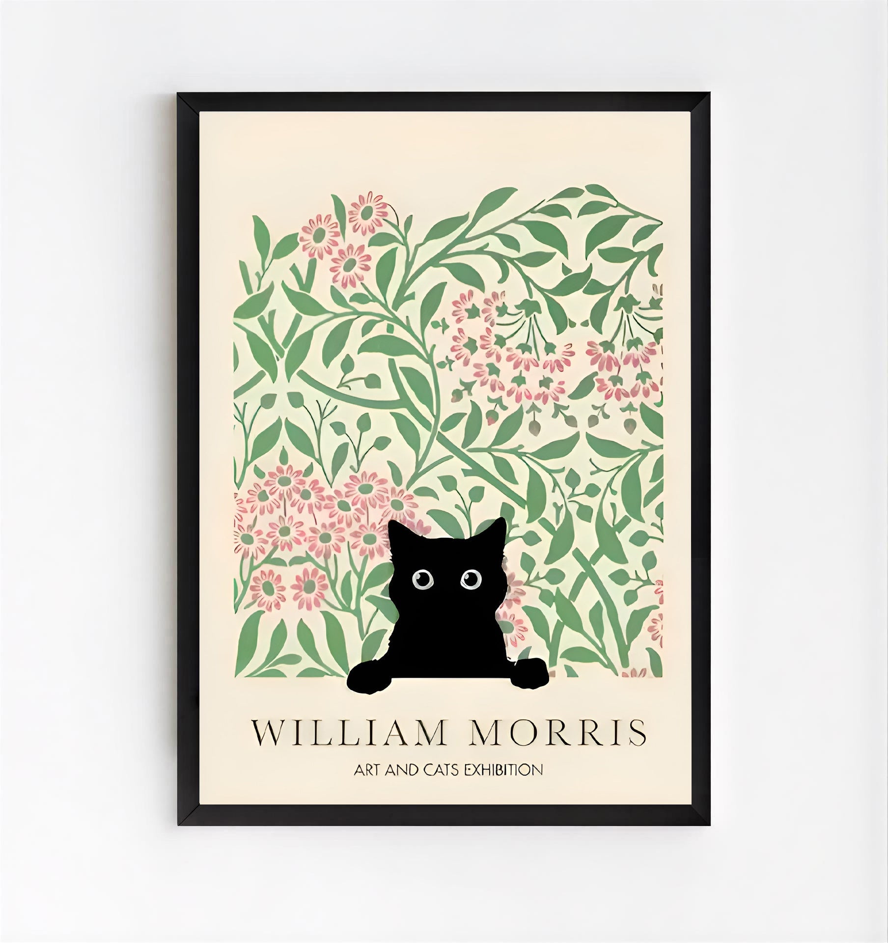 William Morris Black Cat Print