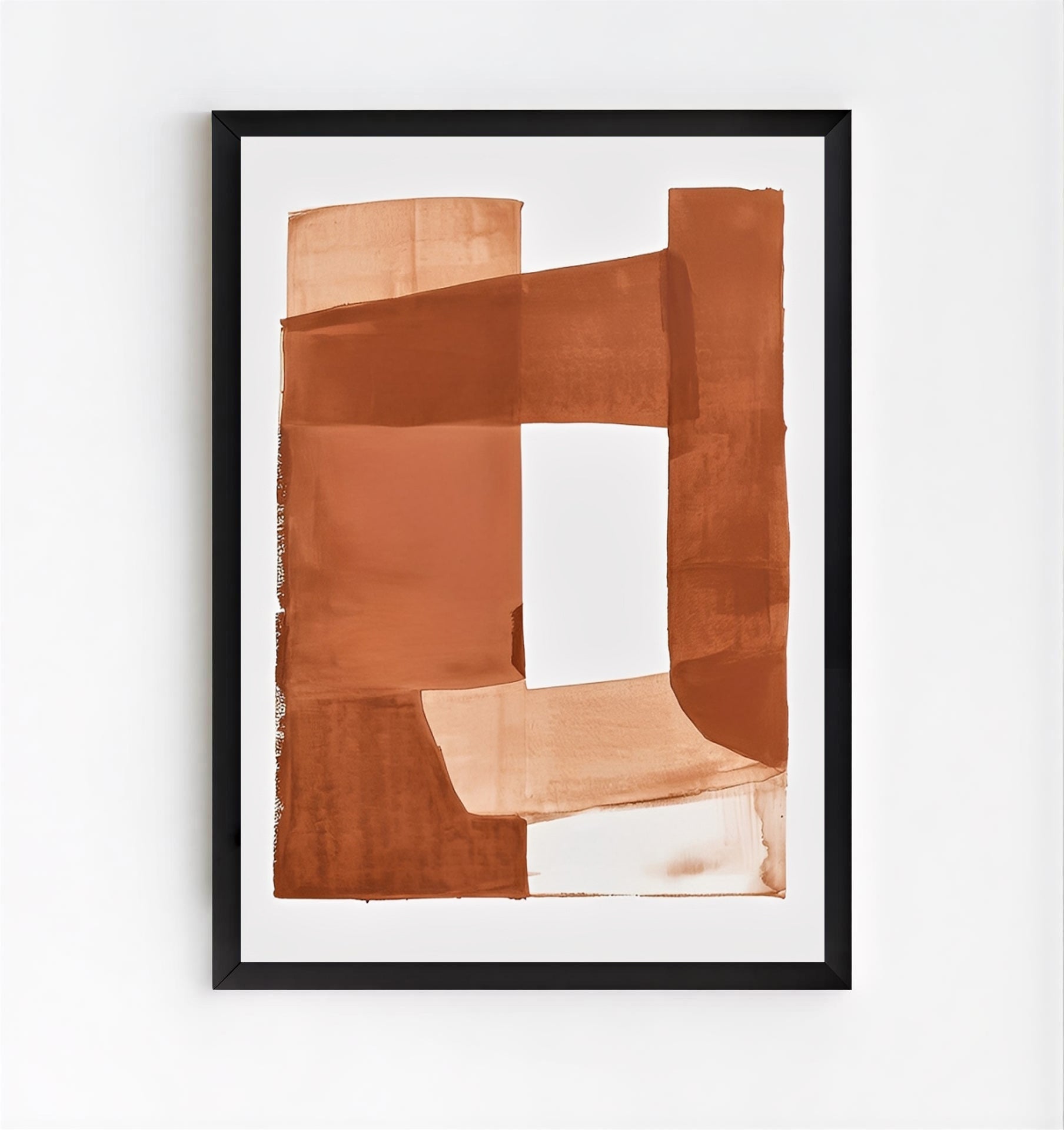 Abstract earth tone wall art print