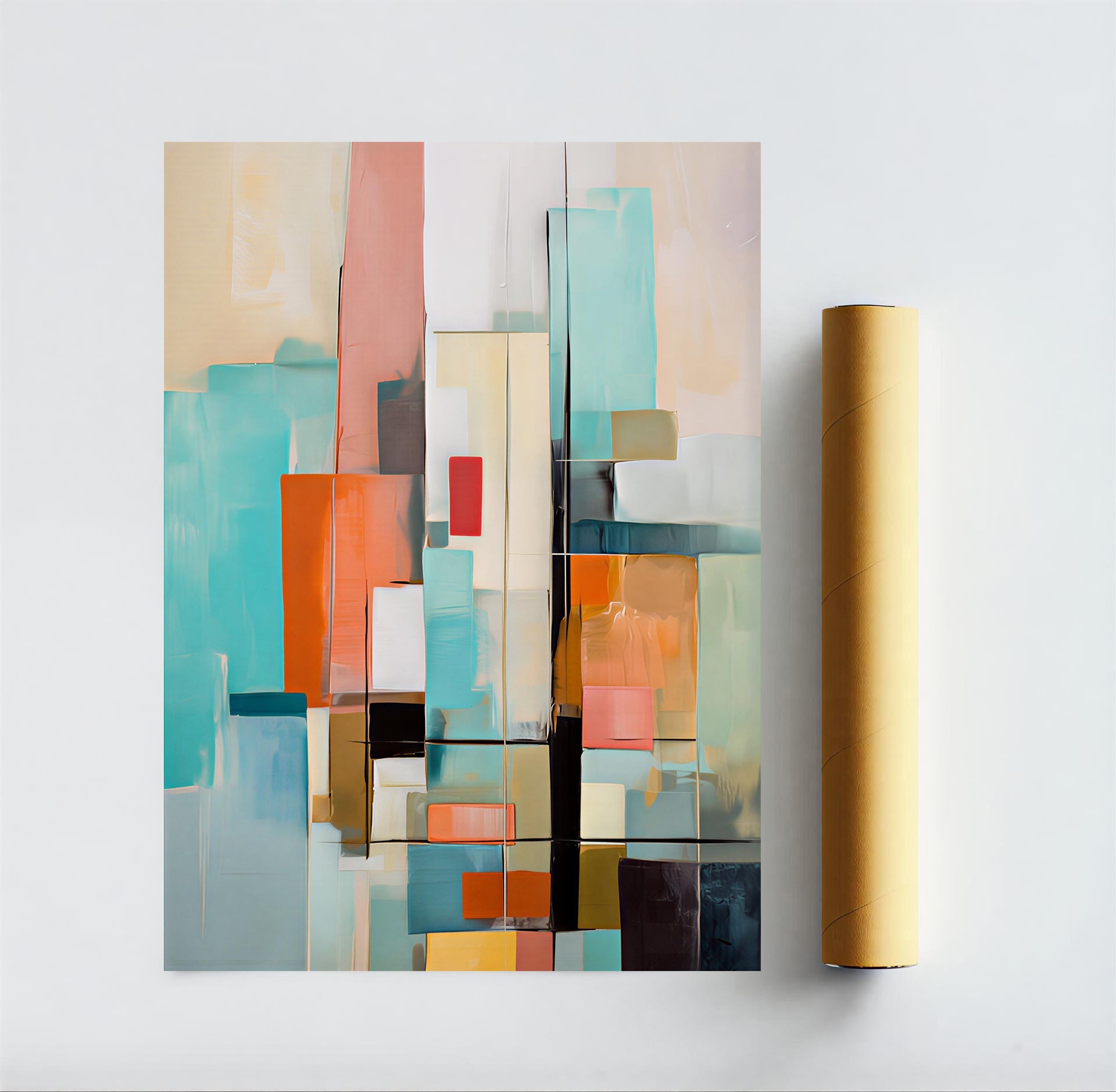 Abstract Geometric Wall Art Print
