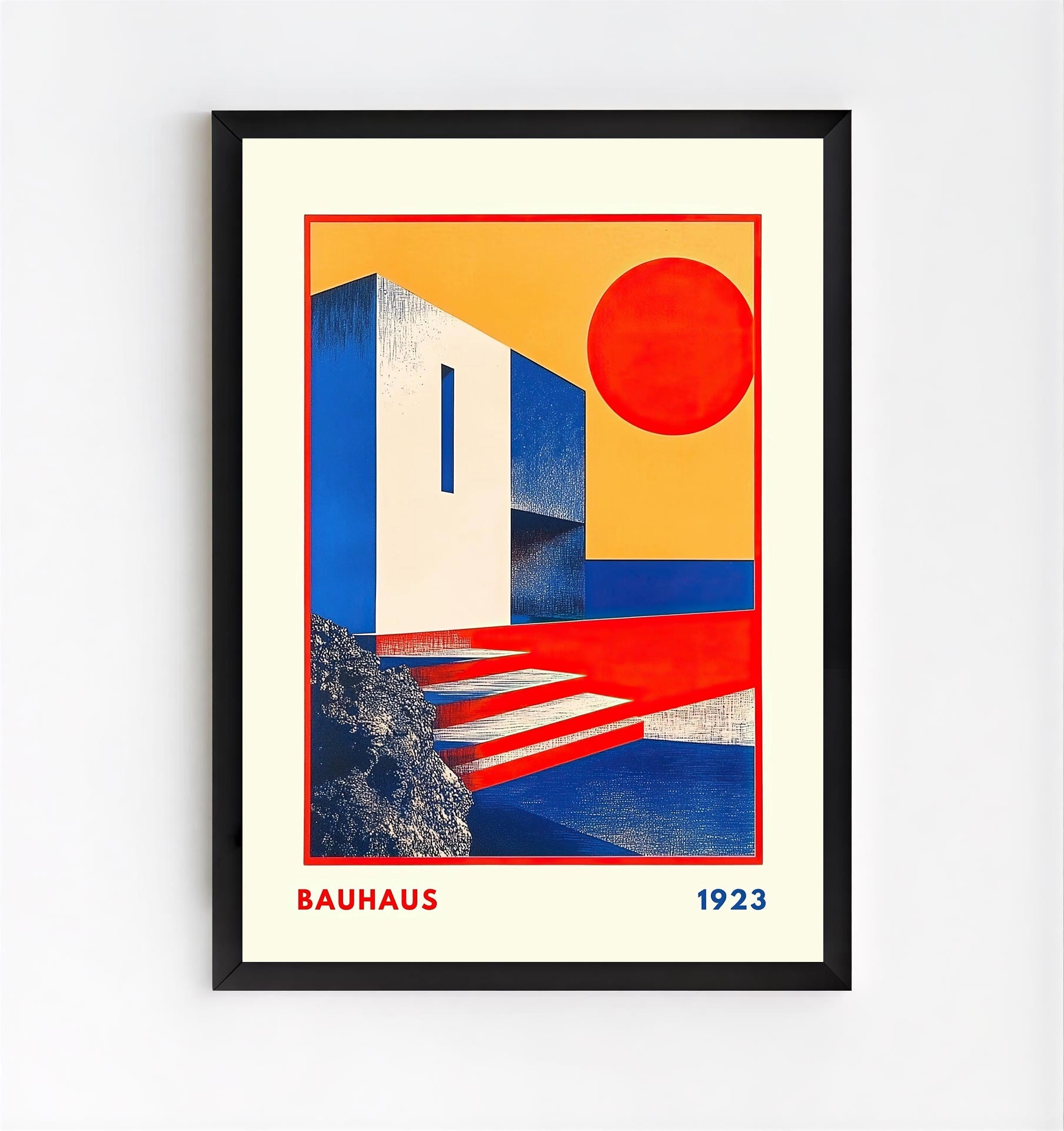 Bauhaus 1923 Geometric Architecture Poster