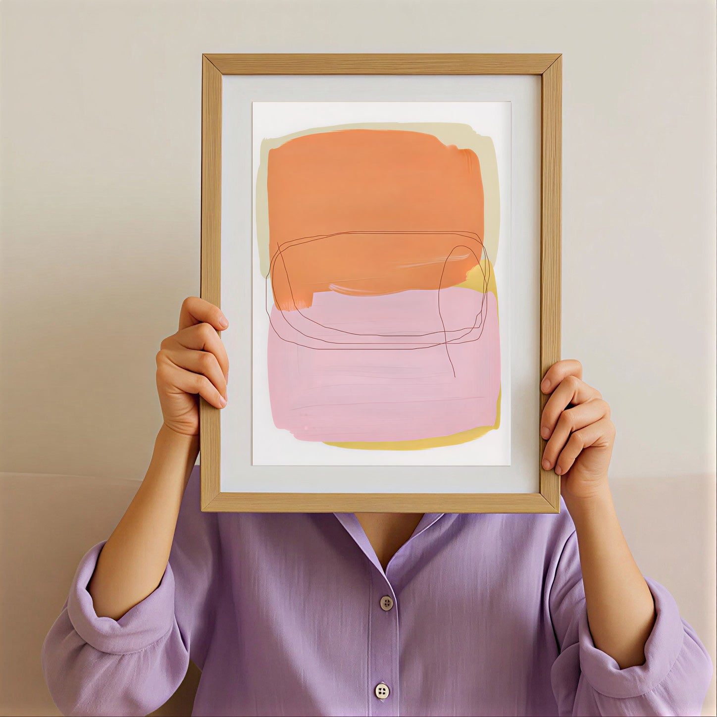Minimalist abstract wall art print