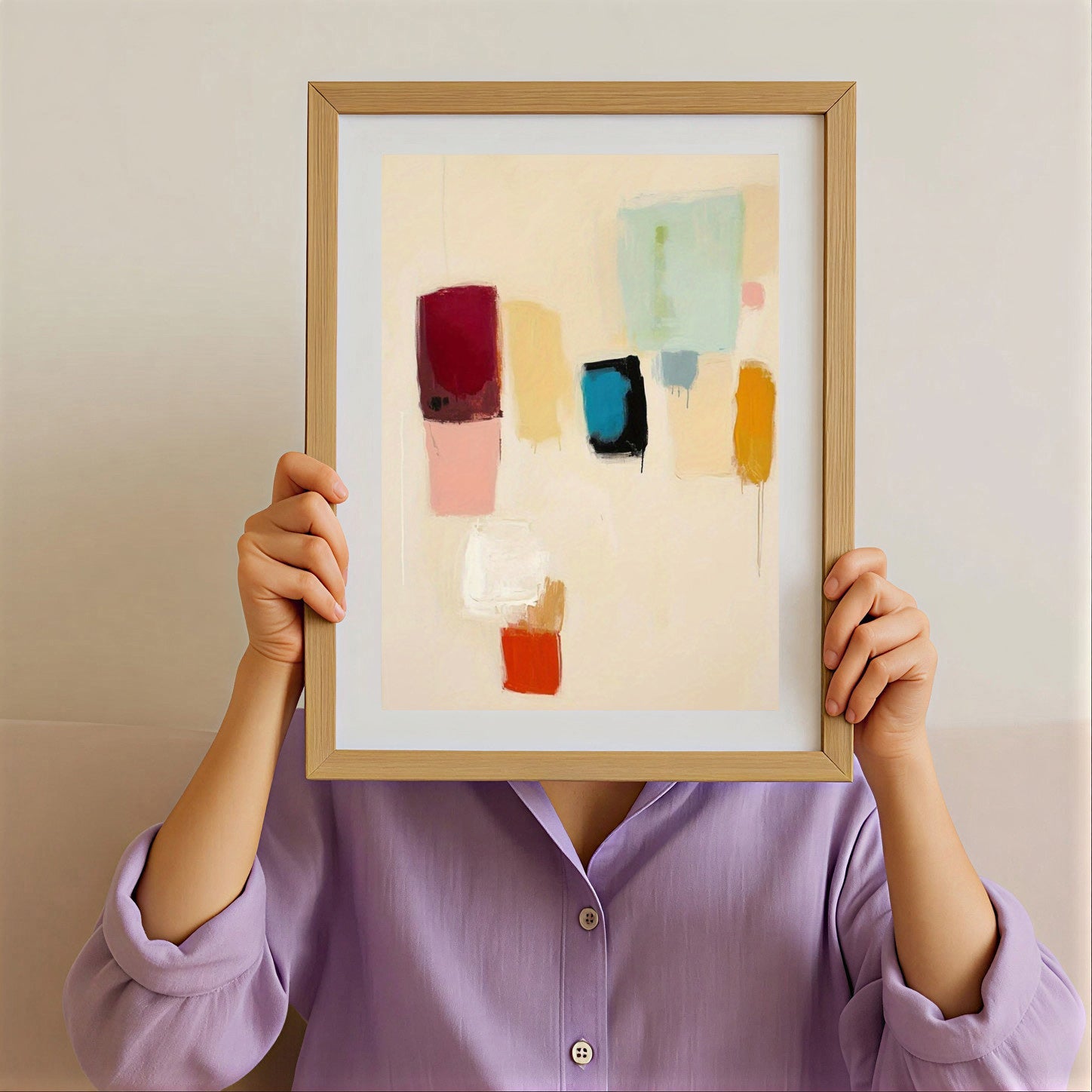 Color Minimalist Abstract Wall Art Print