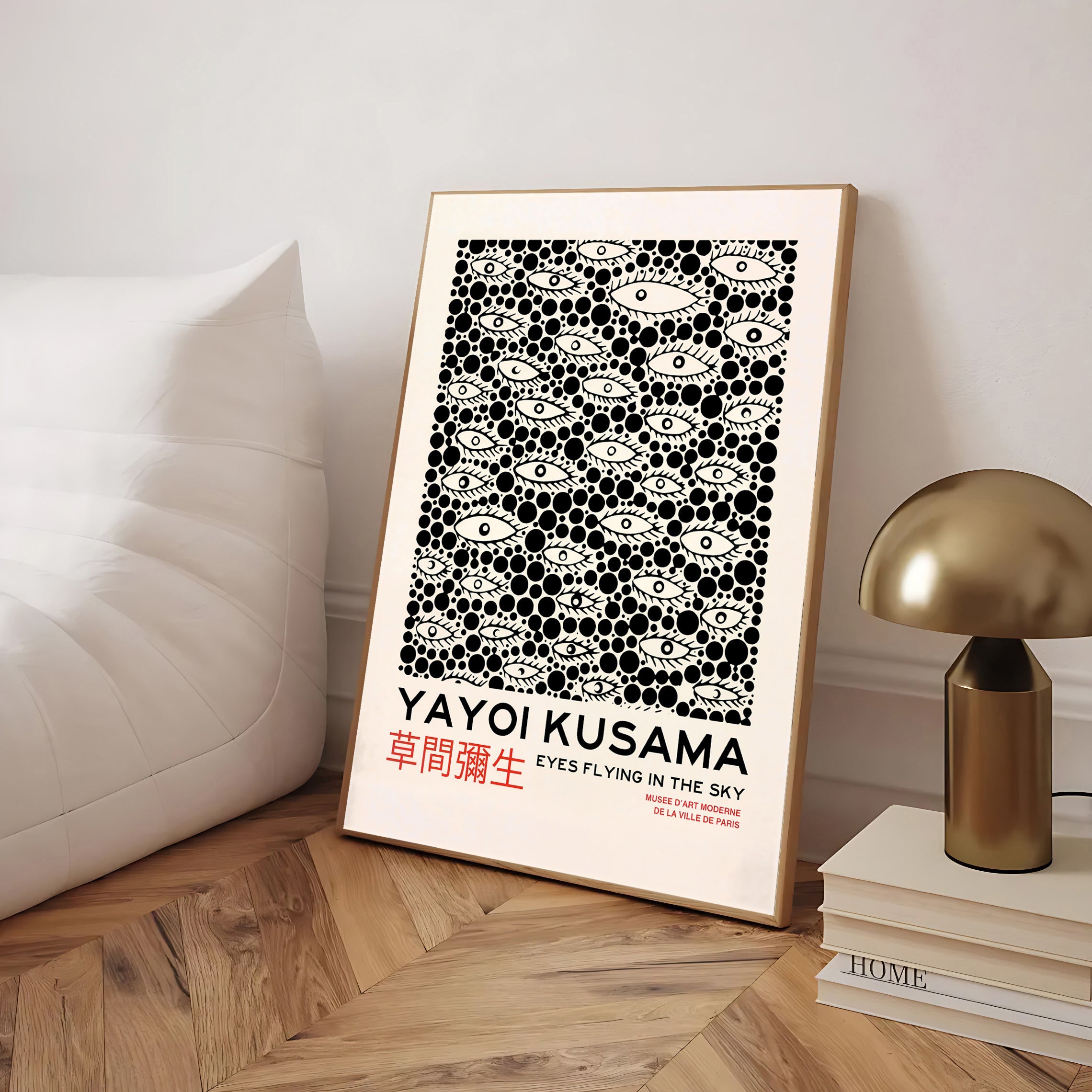 Yayoi-Kusama Inspired Poster Dots and Eyes