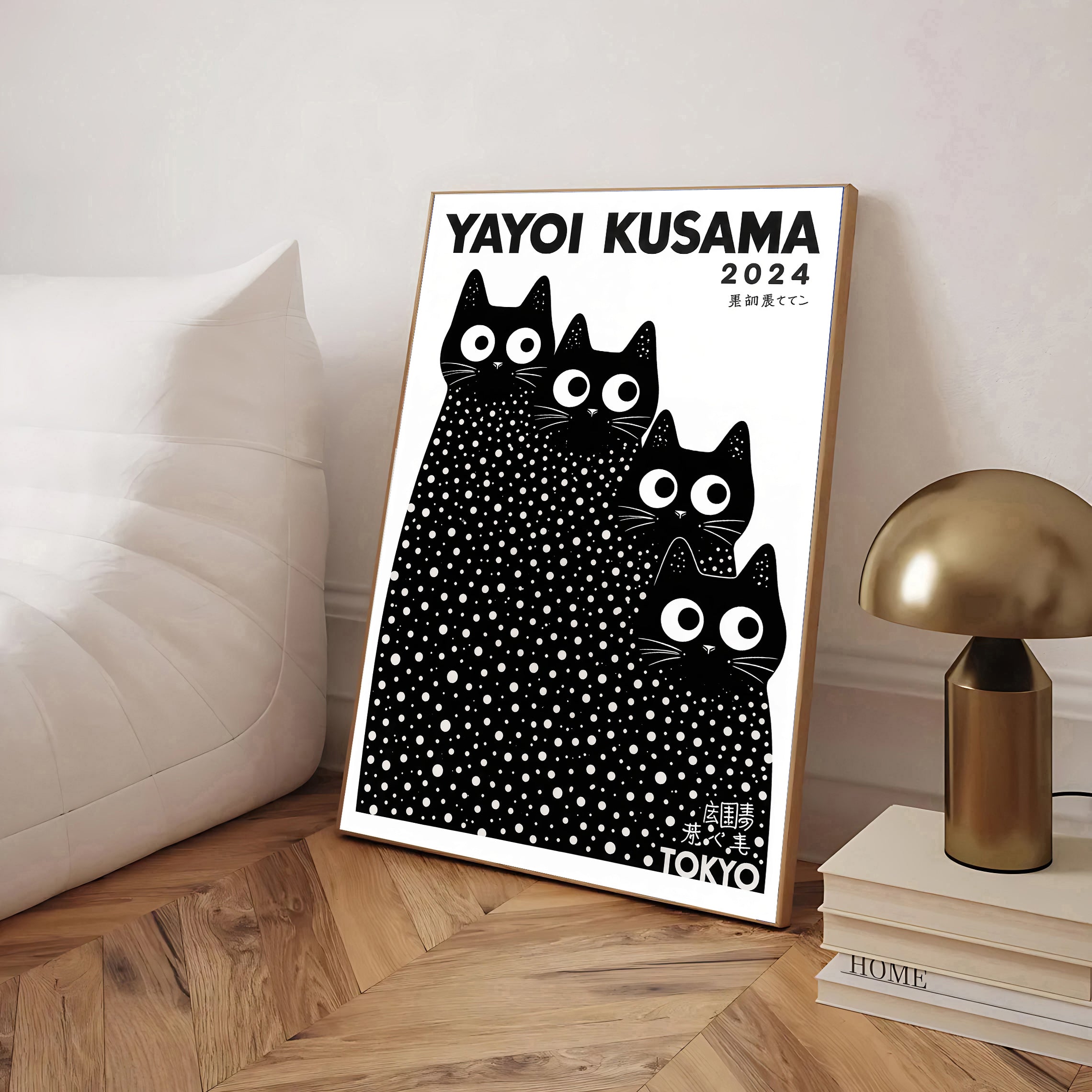 Yayoi Kusama Cats Prints Yayoi Kusama Cats Print
