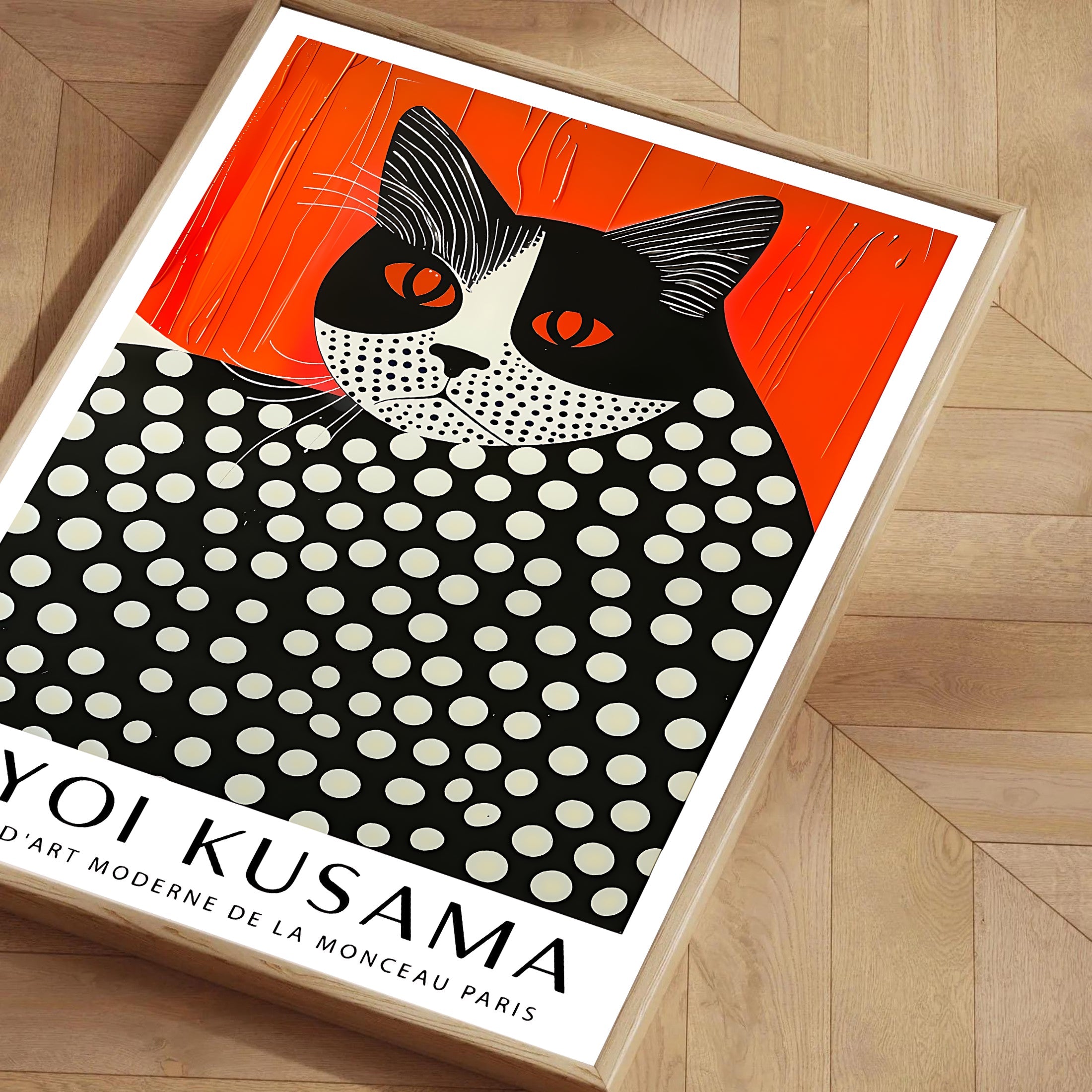 Ploka Dot Cat Print