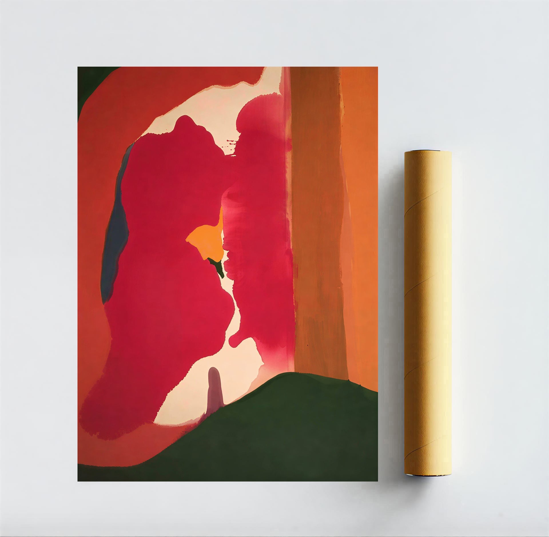 Abstract Color Block Wall Art Poster