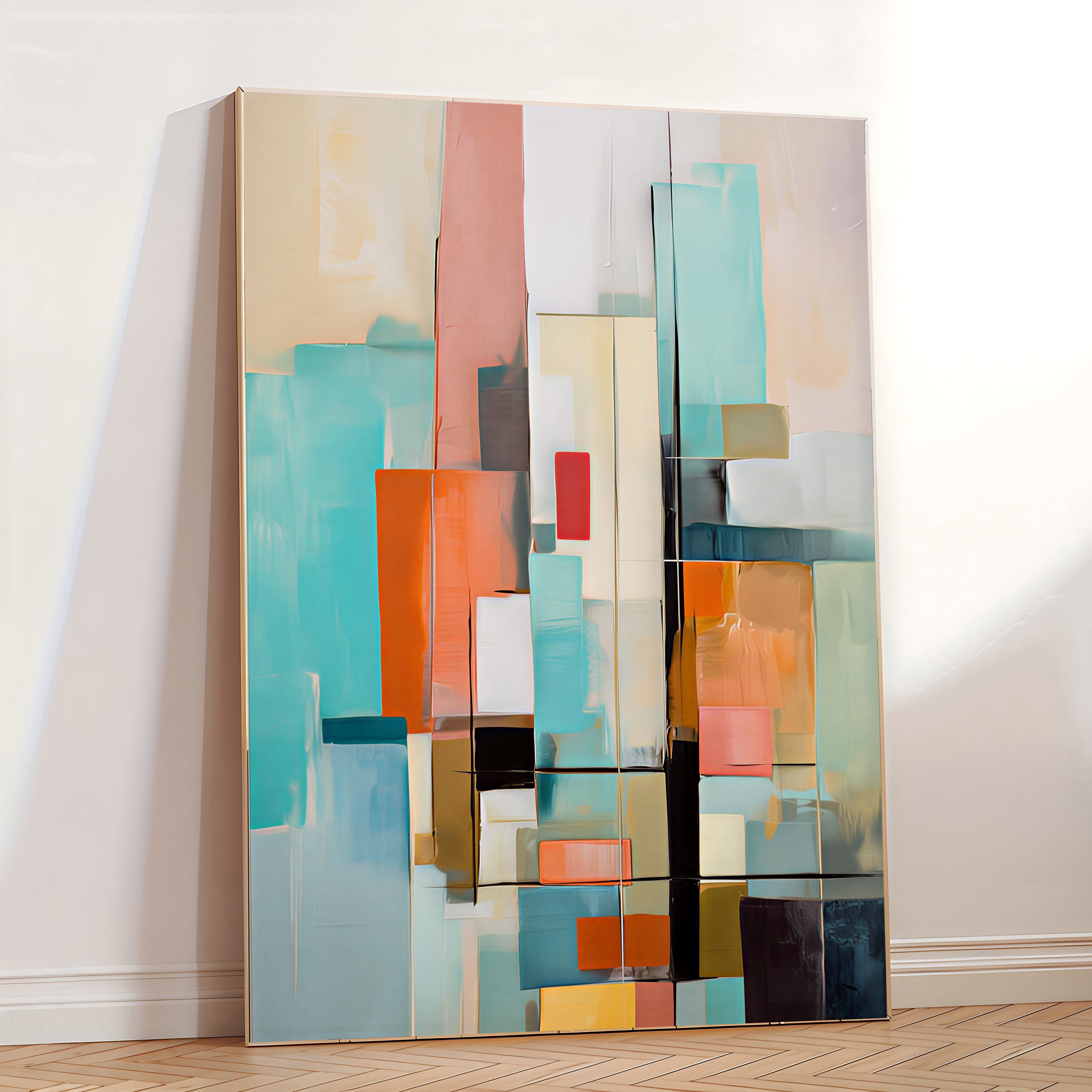 Abstract Geometric Wall Art Print