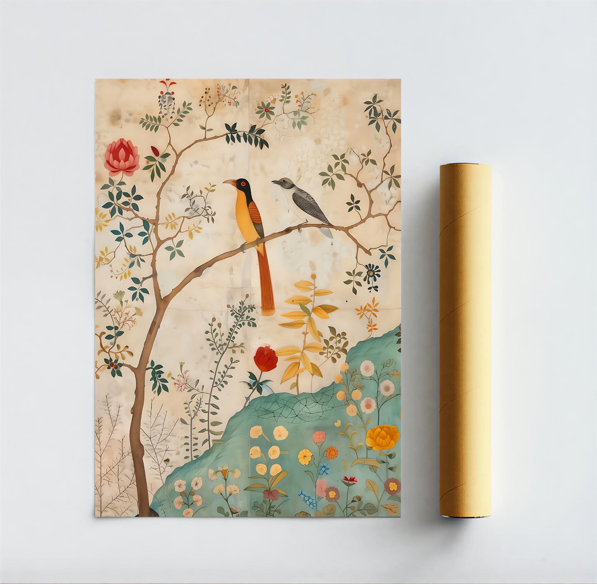 Botanical Bird Art Print