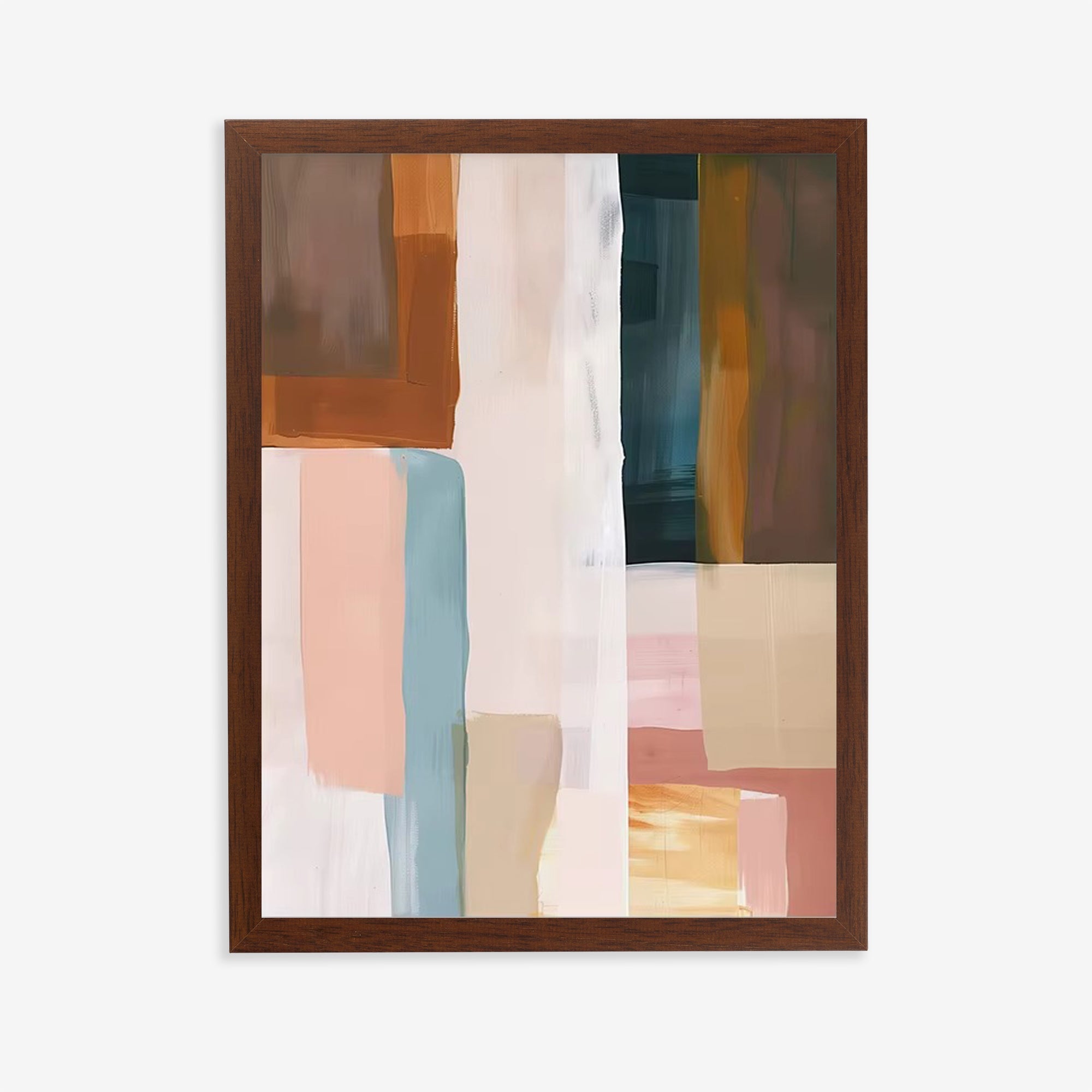 Modern neutral abstract wall art print