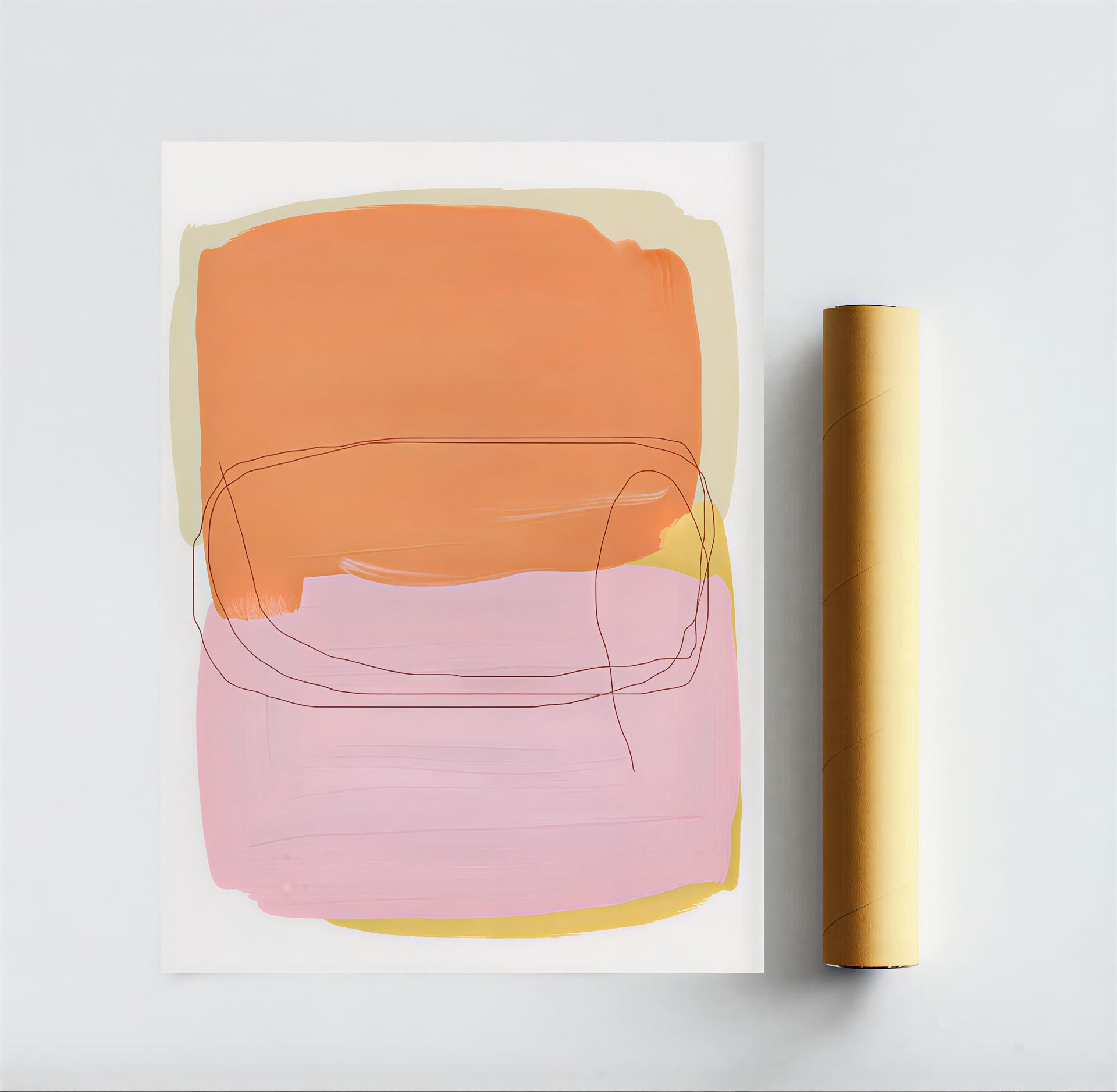 Minimalist abstract wall art print