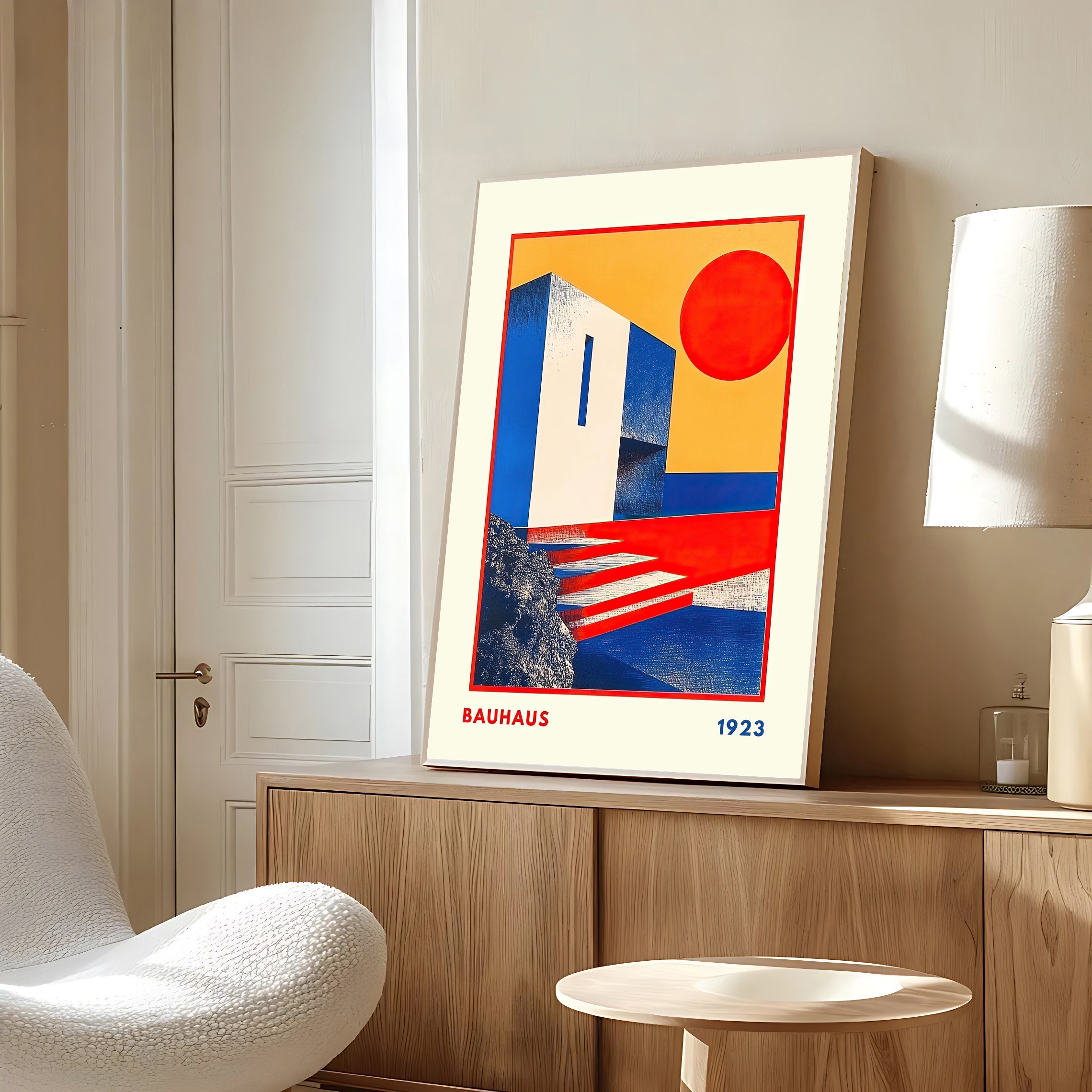 Bauhaus 1923 Geometric Architecture Poster