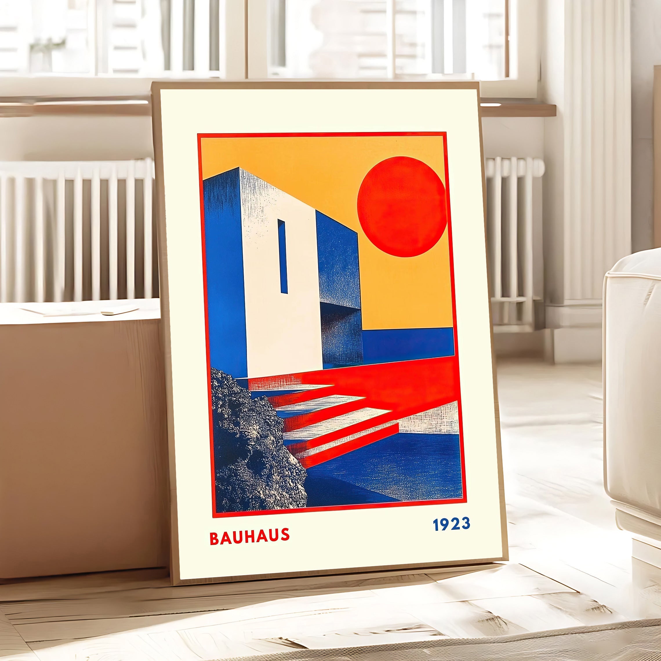 Bauhaus 1923 Geometric Architecture Poster